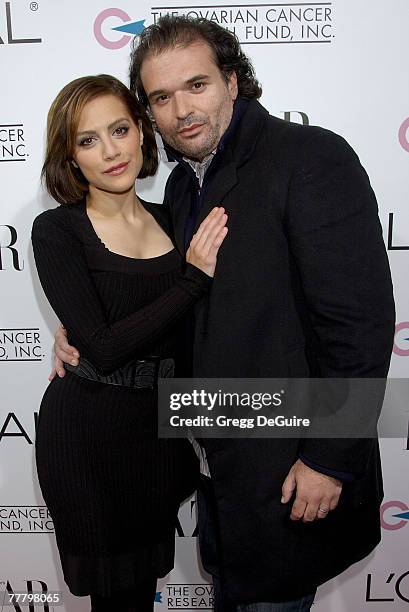 Actress Brittany Murphy and husband Simon Monjack arrive at "A Night Of Hope" presented by L'Oreal Paris in celebration with Harper's Bazaar to...