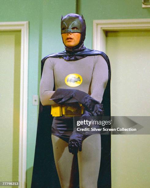 Adam West as Bruce Wayne/Batman in the movie 'Batman', 1966.