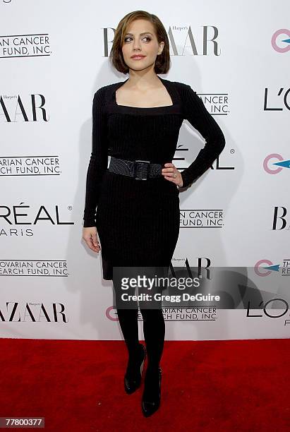 Actress Brittany Murphy arrives at "A Night Of Hope" presented by L'Oreal Paris in celebration with Harper's Bazaar to benefit The Ovarian Cancer...