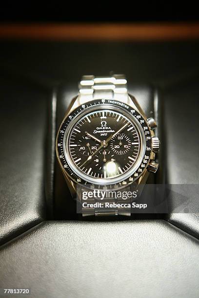 Watch at OMEGA Speedmaster 50th Anniversary at the OMEGA Boutique on November 7, 2007 in Beverly Hills, California.