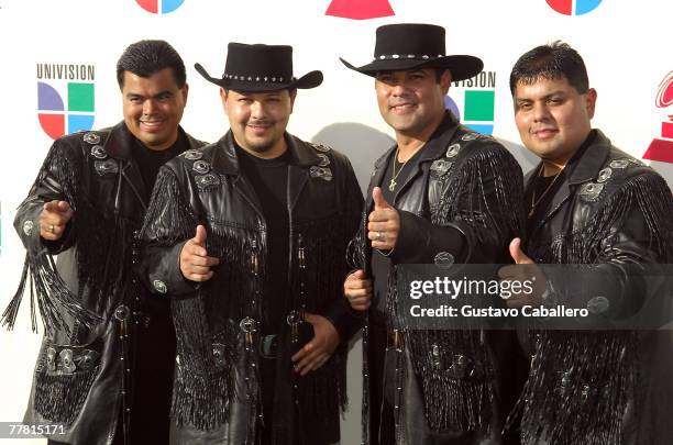 Musical group La Tropa F arrives at the 8th annual latin GRAMMY awards held at the Mandalay Bay Events Center on November 8, 2007 in Las Vegas,...