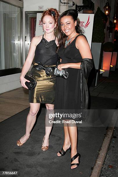 Phoebe Thomas and Jaye Jacobs at tend the Women of the Future Awards held at the Grosvenor Marriott Square Hotel on November 8, 2007 in London,...