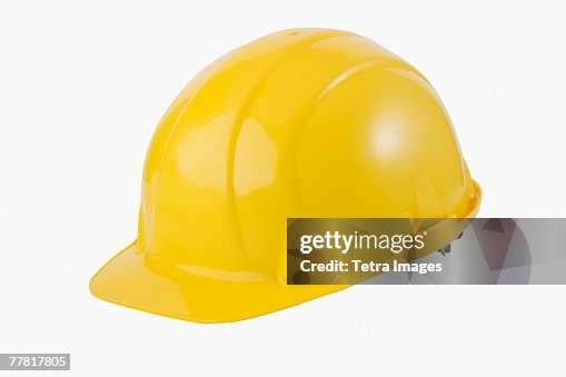Close up of hard hat Close up of hard hat