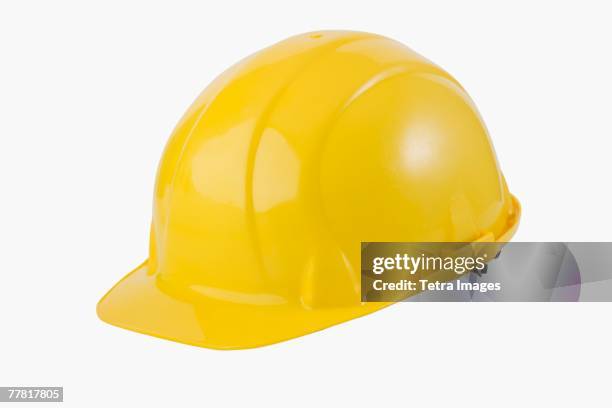 close up of hard hat - bygghjälm bildbanksfoton och bilder