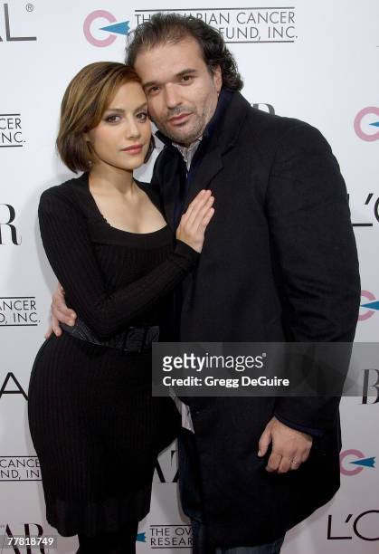 Actress Brittany Murphy and husband Simon Monjack arrive at "A Night Of Hope" presented by L'Oreal Paris in celebration with Harper's Bazaar to...