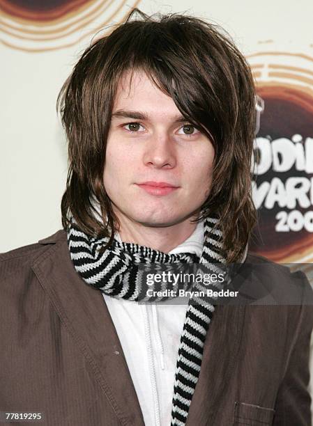 William Beckett of The Academy Is... Attends the 2007 mtvU Woodie Awards at Roseland Ballroom November 8, 2007 in New York City.