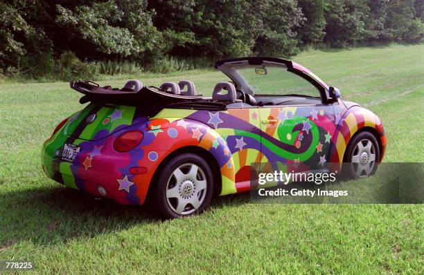 Custom made 1998 Volkswagen Beetle, featured in the movie "Austin Powers 2: The Spy Who Shagged Me," is seen on displya in August 2000 in Fort Wayne,...