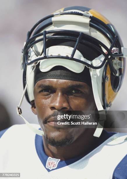 Isaac Bruce, Wide Receiver for the St. Louis Rams during the American Football Conference Central game against the Tennessee Titans on 31 October...