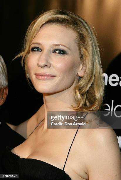 Actress Cate Blanchett attends the Giorgio Armani VIP Dinner Marks STC Collaboration at the Sydney Theatre Company on November 9, 2007 in Sydney,...