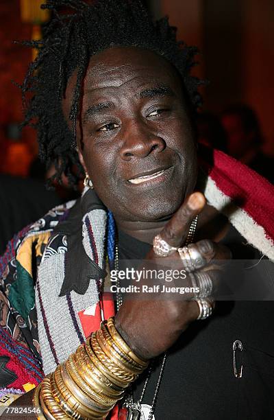 Designer Mr. Moko poses at the opening of Mila Wiegands Exhibition "China" on November 08, 2007 in Duesseldorf, Germany.