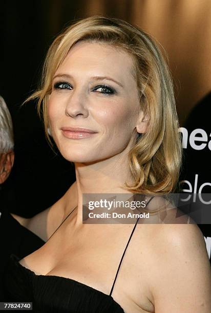 Actress Cate Blanchett attends the Giorgio Armani VIP Dinner Marks STC Collaboration at the Sydney Theatre Company on November 9, 2007 in Sydney,...