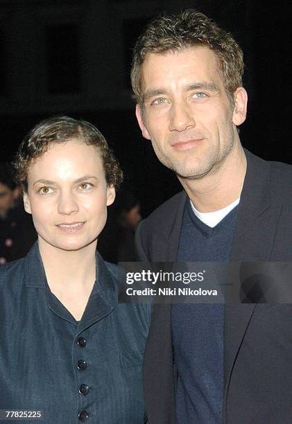 Sarah-Jane Fenton and Clive Owen