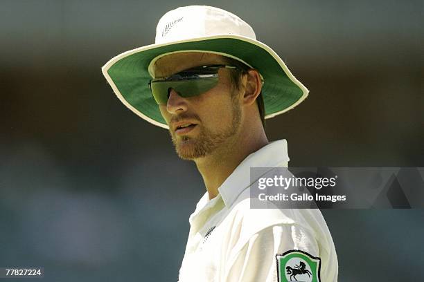 Shane Bond during day two of the 1st test match between South Africa and New Zealand held at the Wanderers Stadium on November 9, 2007 in...