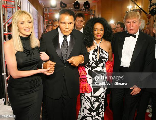 Sharon Stone, Muhammad Ali, Diana Ross and Doanld Trump