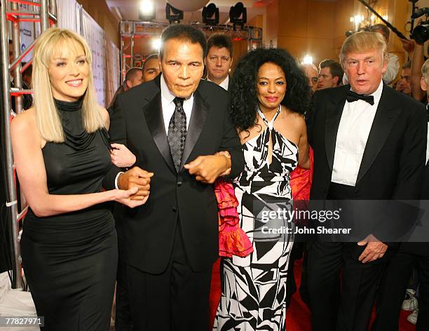 Sharon Stone, Muhammad Ali, Diana Ross and Doanld Trump