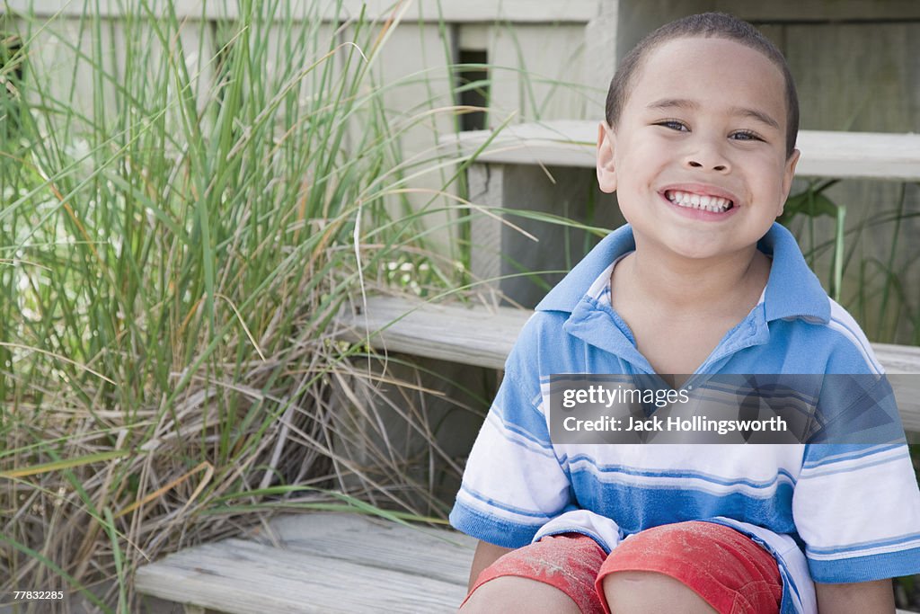 Portrait of a boy smiling