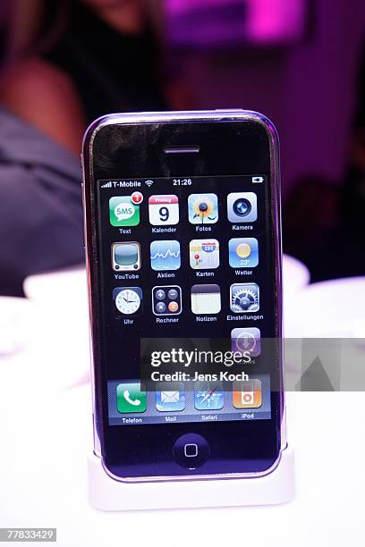 View of the iPhone at the iPhone Launch Party at the RheinTriadem November 9, 2007 in Cologne, Germany.