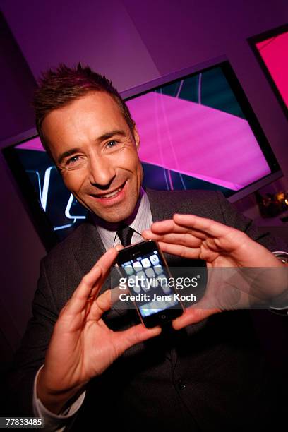 Television personality Kai Pflaume attends the iPhone Launch Party at the RheinTriadem November 9, 2007 in Cologne, Germany.