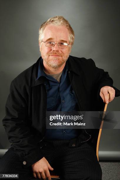 Actor Philip Seymour Hoffman from the film "The Savages" poses in the portrait studio during AFI FEST 2007 presented by Audi held at ArcLight Cinemas...