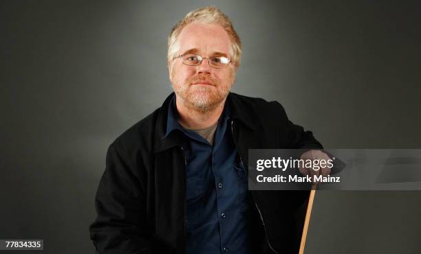 Actor Philip Seymour Hoffman from the film "The Savages" poses in the portrait studio during AFI FEST 2007 presented by Audi held at ArcLight Cinemas...