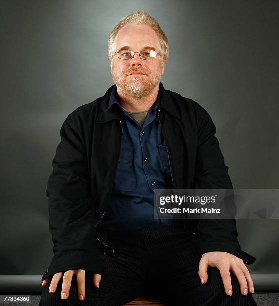 Actor Philip Seymour Hoffman from the film "The Savages" poses in the portrait studio during AFI FEST 2007 presented by Audi held at ArcLight Cinemas...