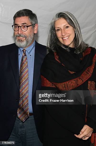 Director John Landis and wife costume designer Deborah Nadoolman arrive to the special screening of "Mr. Warmth: The Don Rickles Project" during the...