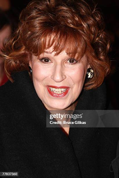 Joy Behar arrives at The Opening Night of Mel Brooks New Musical "Young Frankenstein" on Broadway on November 8, 2007 at The Hilton Theater in New...