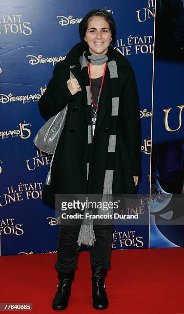 Valerie Benaim poses as she attends the premiere for "Enchanted" at Disneyland on November 10, 2007 in Marne La Valle, France.