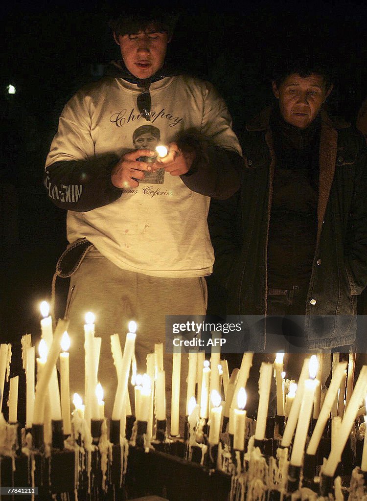 Devotees of Mapuche Indian Ceferino Namu