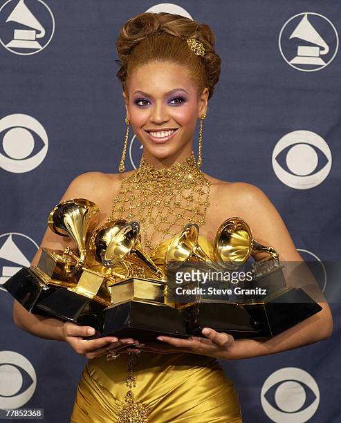Beyonce, winner of 5 Grammy Awards