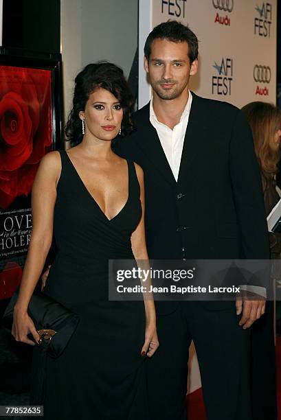 Angie Cepeda arrives at the AFI FEST 2007 presented by Audi closing night gala screening of 'Love In The Time Of Cholera' during held at the Cinerama...