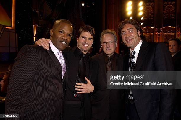 Jamie Foxx, Tom Cruise, Michael Mann and Javier Bardem