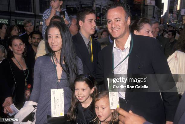 Vera Wang, husband Arthur Beck, and daughters Cecilia Becker and Josephine Becker