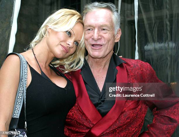 Pamela Anderson and Hugh Hefner