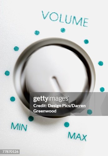 Volume control dial Volume control dial