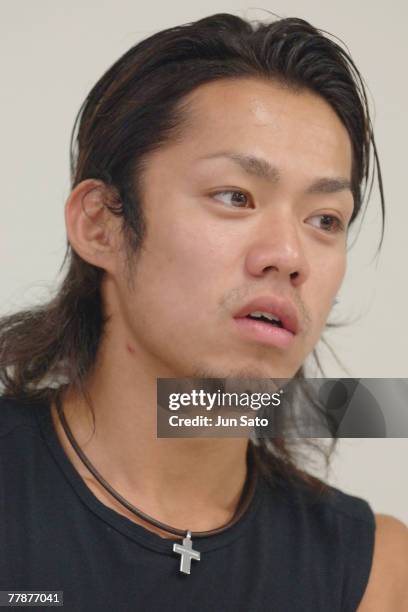 Daisuke Takahashi during the Press Conference of Dreams on Ice 2006 in Yokohama, Japan.