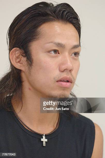 Daisuke Takahashi during the Press Conference of Dreams on Ice 2006 in Yokohama, Japan.