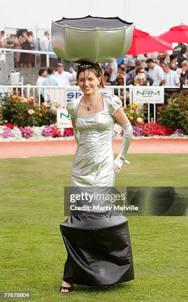 Jamie Numan winner of the Breeze Artware competition during the Casino Cup week at Addington race course November 13, 2007 in Christchurch, New...