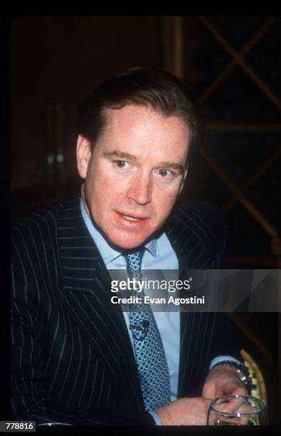 James Hewitt presents his book "Love and War" during an interview with Daphne Barak October 25, 1999 in New York City. Hewitt, former lover of...