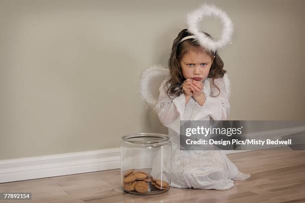 a cookie guardian angel - anjo da guarda imagens e fotografias de stock