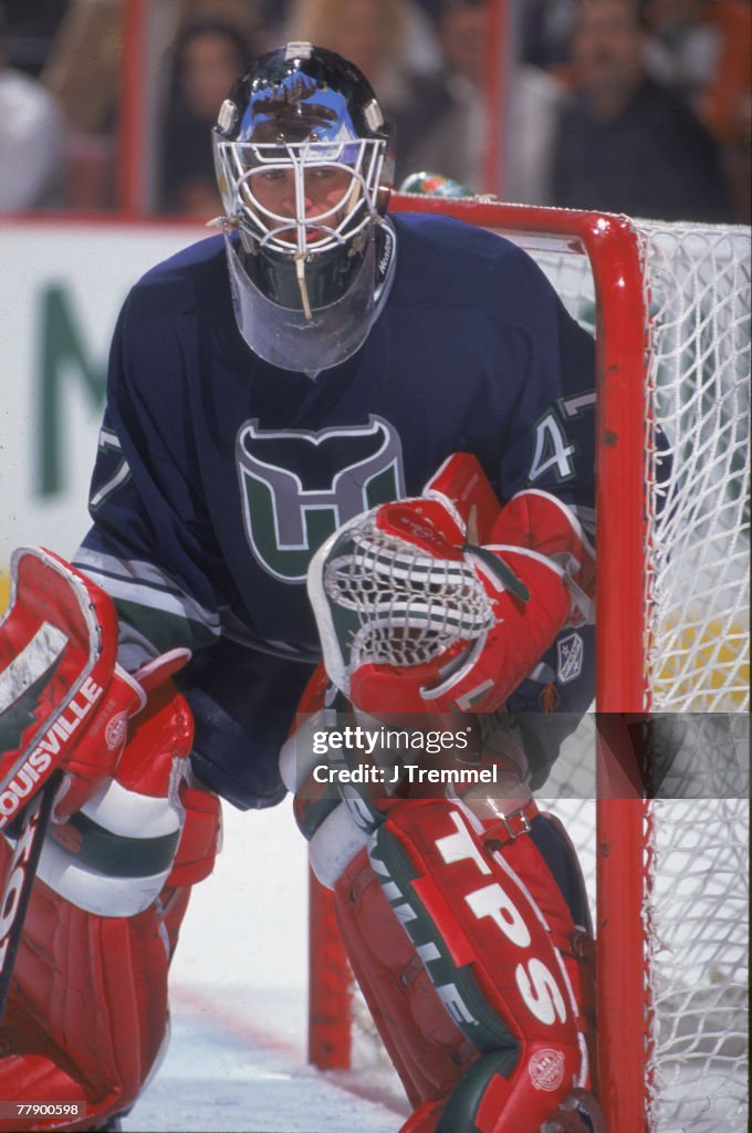 Whaler's Giguere On The Ice
