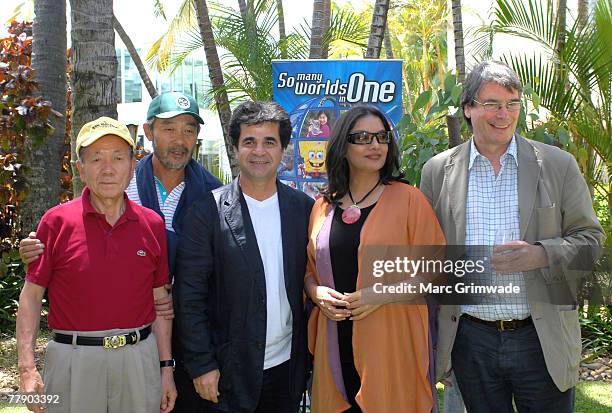 Jury members from Korea, Kim Dong-ho; from China, Tian Zhuangzhuang; from Iran, Jafar Panahi; APSA President, Shabana Azmi from India; and Nik Powell...