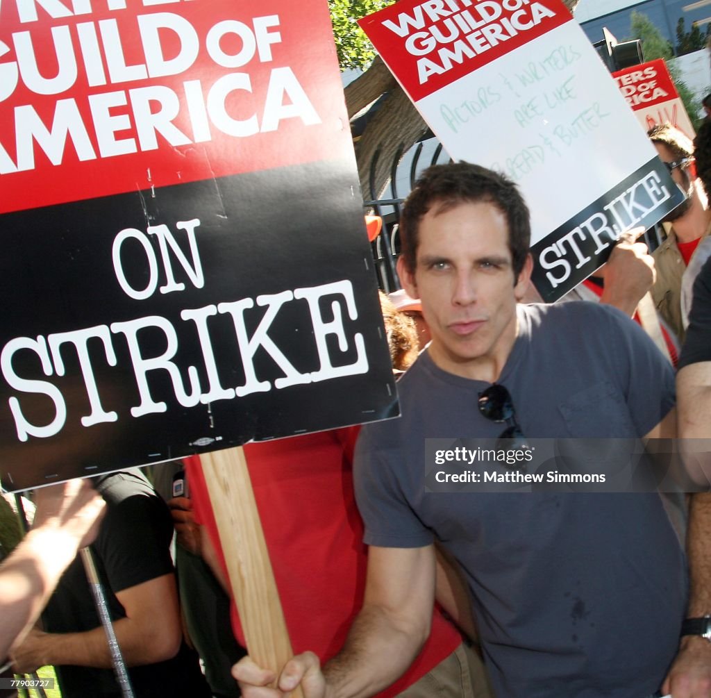 The Writers Guild "Bring A Celeb To The Picket Line"