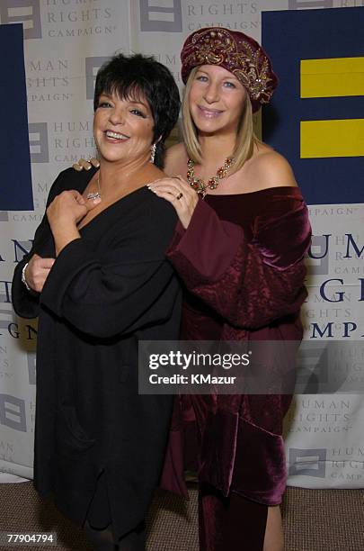 Liza Minnelli and Barbra Streisand