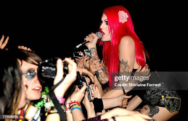 Jeffree Star performs his first-ever UK show at Academy on November 13, 2007 in Manchester, England. *EXCLUSIVE*