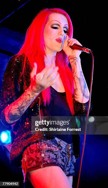 Jeffree Star performs his first-ever UK show at Academy on November 13, 2007 in Manchester, England. *EXCLUSIVE*