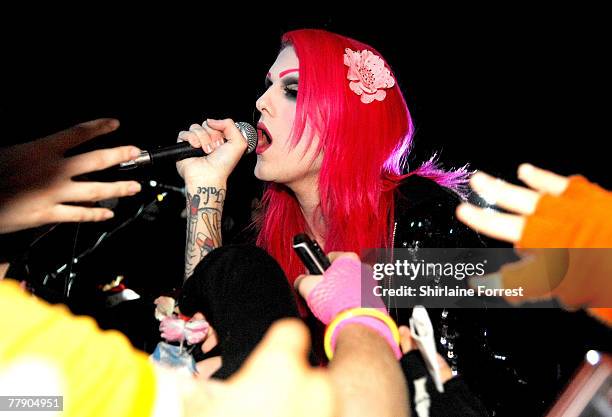 Jeffree Star performs his first-ever UK show at Academy on November 13, 2007 in Manchester, England. *EXCLUSIVE*