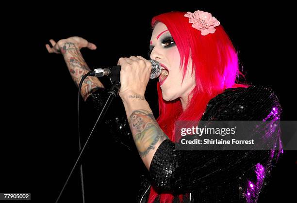 Jeffree Star performs his first-ever UK show at Academy on November 13, 2007 in Manchester, England. *EXCLUSIVE*