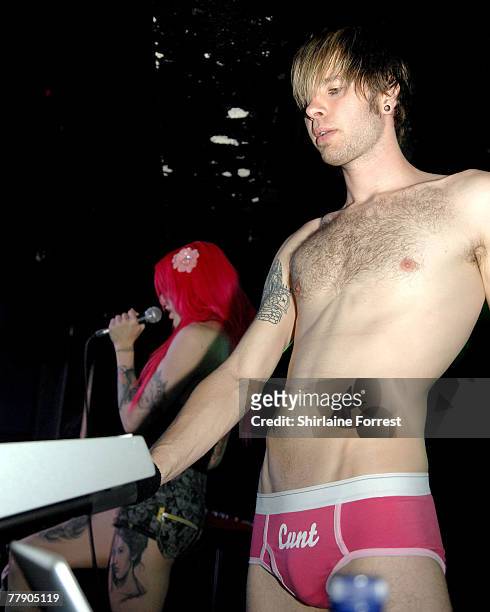 Band member performs with Jeffree Star during his first-ever UK show at Academy on November 13, 2007 in Manchester, England. *EXCLUSIVE*
