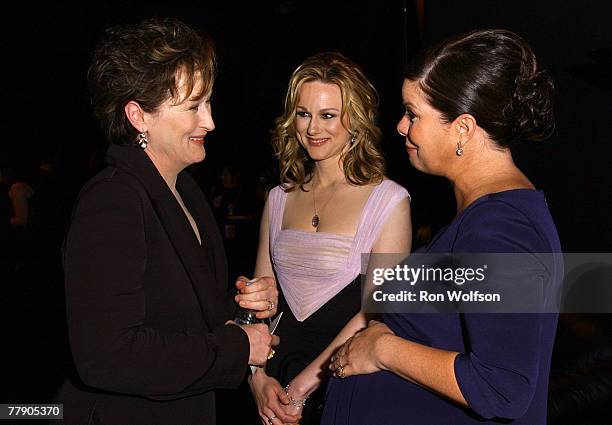 Meryl Streep, Laura Linney and Marica Gay Harden